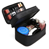 Women's Double Layer Cosmetic Bag Waterproof Makeup Case Travel Organizer
