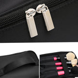 Women's Double Layer Cosmetic Bag Waterproof Makeup Case Travel Organizer
