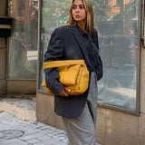Women's Down Shoulder Bag PU Leather Flap Messenger Bag