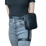 Women's Motorcycle Leg Side Bag Waterproof Shoulder Belt Pouch Hip Fanny Pack