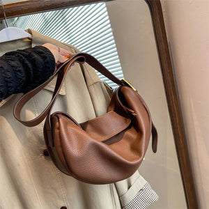 Women's Leather Dumpling Shoulder Bag Crossbody Handbag