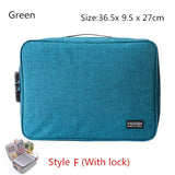 Electronic Product Storage Pouch Waterproof Organizer Business Briefcase