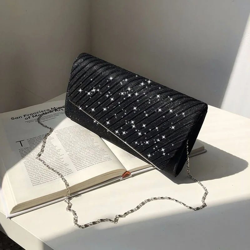 Women's Evening Bags Wedding Clutches Party Purse Small Chain Shoulder Bag