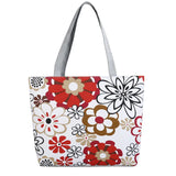 Ethnic Style Printed Canvas Handbag Women Casual Tote Large Capacity