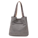 Printed Retro Canvas Shoulder Bag for Women