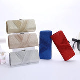 Women's Evening Bag Small Chain Wedding Sequin Clutch Bag Silver Shoulder Bag
