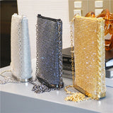 Retro Clutch Crossbody Bag Crystal Rhinestone Evening Purse
