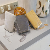 Retro Clutch Crossbody Bag Crystal Rhinestone Evening Purse