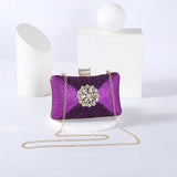 Apricot Crystal Evening Clutch Bag Party Purse Wedding Handbag