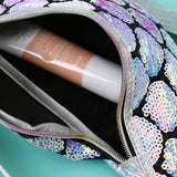 Colorful Sequin Waist Bag Chest Pouch Shoulder Belt Bag Women Fanny Pack