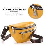 Women's PU Leather Fanny Pack Waist Bag Handbag