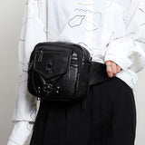 Vintage PU Leather Women's Fanny Pack Crossbody Bag