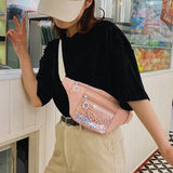 Canvas Waist Pack Shoulder Bag for Women