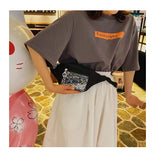 Canvas Waist Pack Shoulder Bag for Women