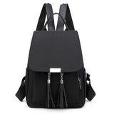 Women's Tassel Anti-theft Daypack Backpack School Bookbag Rucksack