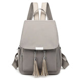 Women's Tassel Anti-theft Daypack Backpack School Bookbag Rucksack
