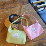 Nylon Messenger Bag Solid Letter Purse Handbag Shopper Bag