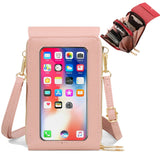 Small Crossbody Shoulder Bag Touch Screen Cell Phone Wallet Purse Leather Clutch