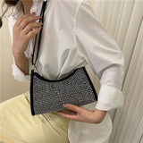 Women's Diamond Shoulder Messenger Bag Crossbody Handbag