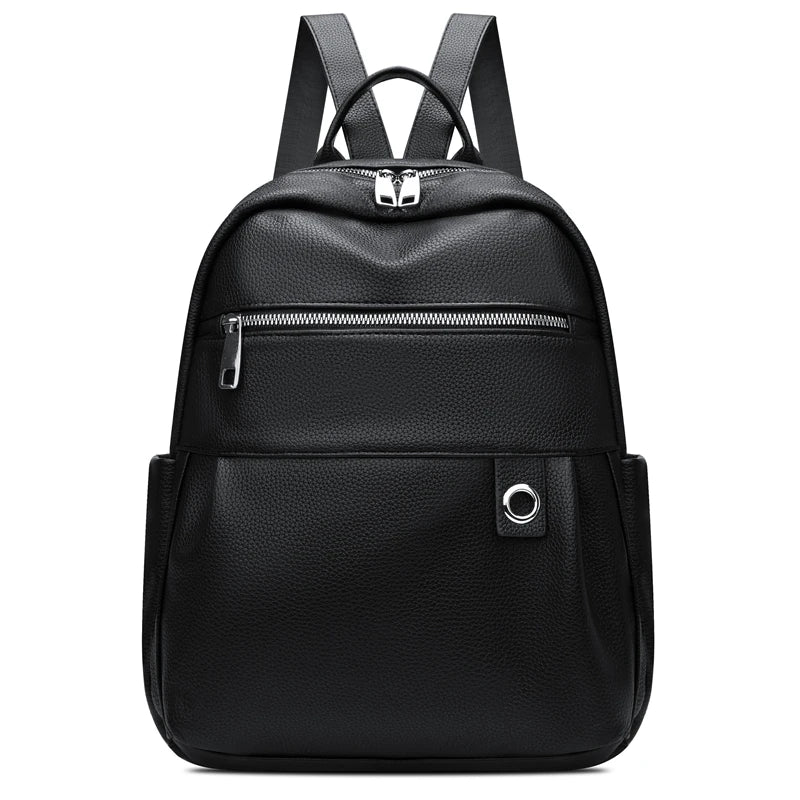 Women's Large Capacity PU Leather Backpack for Girls School