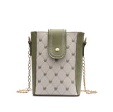 Women's Casual Bucket Bag with Chain Strap