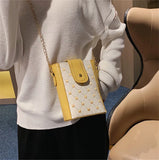 Women's Casual Bucket Bag with Chain Strap