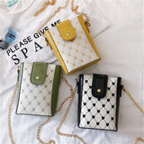 Women's Casual Bucket Bag with Chain Strap