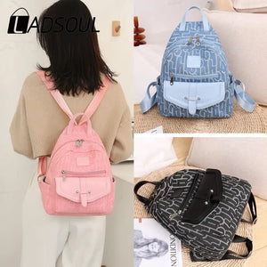 Women's Canvas Backpacks Preppy Style School Backpack