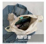 Women's Canvas Messenger Bag Large Capacity Girls Commuter Bag