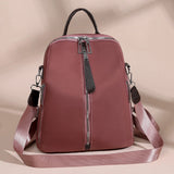 Solid Color Backpack Purse Women's Casual Medium Size
