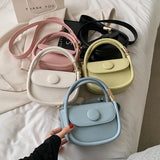 Solid High Pu Crossbody Bag Women Small Square Bag