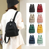 Women's Casual Solid Backpack Large Capacity Small Backpack