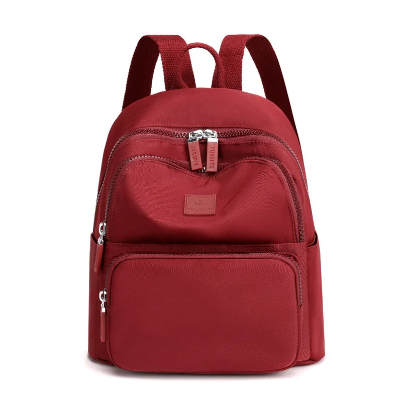 Women's Casual Solid Backpack Large Capacity Small Backpack