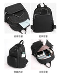 Women's Casual Solid Backpack Large Capacity Small Backpack