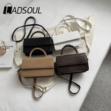 Crocodile Pattern Handbag Solid Shoulder Messenger Bag