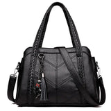 Women's Soft PU Leather Handbag Shoulder Crossbody Casual Tote