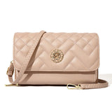 Women's Embroidery Mobile Phone Bags Solid Shoulder Messenger Bags