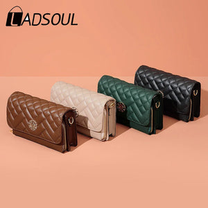 Women's Embroidery Mobile Phone Bags Solid Shoulder Messenger Bags