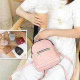 Women's Small Multi-function Backpack Satchel Shoulder Rucksack