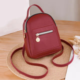 Women's Small Multi-function Backpack Satchel Shoulder Rucksack
