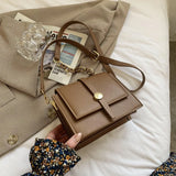 Women's PU Leather Shoulder Bag with Adjustable Strap