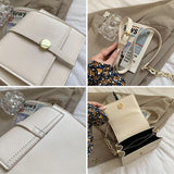 Women's PU Leather Shoulder Bag - Adjustable Strap