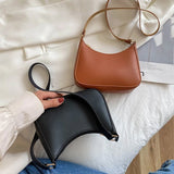 Women's Retro PU Leather Shoulder Bag Casual Hobos Handbag