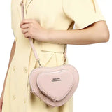 Women's Heart-shaped Shoulder Messenger Bag All-match Casual Phone Bag