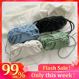 Women's Leather Handbags Vintage Solid PU Shoulder Bag