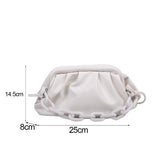 Women's Leather Handbags Vintage Solid PU Shoulder Bag