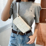 Women's Leather Shoulder Messenger Bag Small Waist Pack