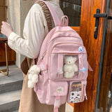Women's Multifunction Backpack School Book Bag Pack Rucksack For Girls Female