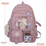 Women's Multifunction Backpack School Book Bag Pack Rucksack For Girls Female