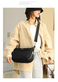 Nylon Crossbody Shoulder Bag for Women - Casual Handbag